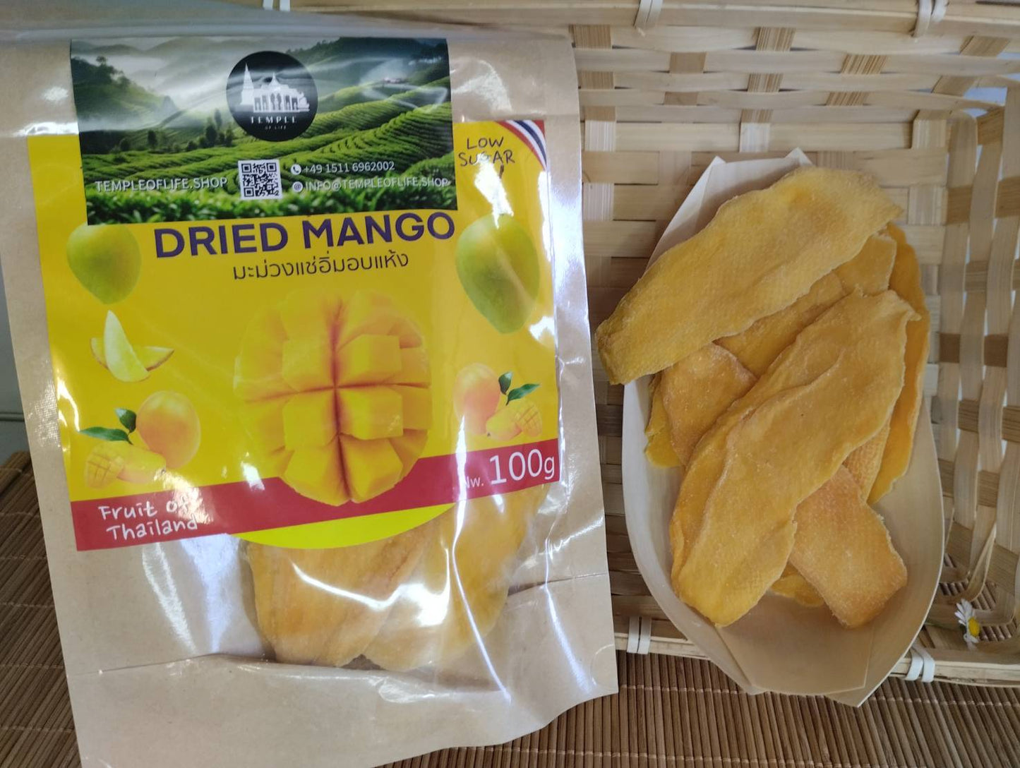 getrocknete Mangostreifen