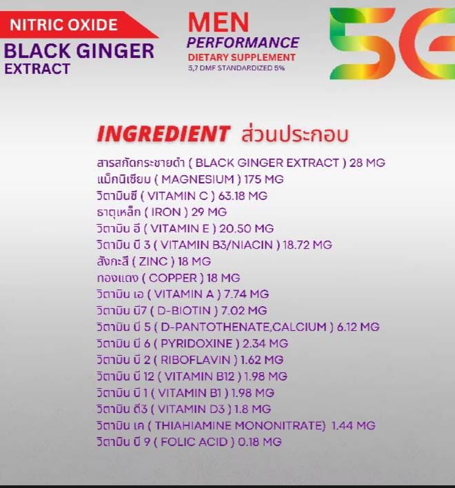 Black Ginger Extrakt Powder