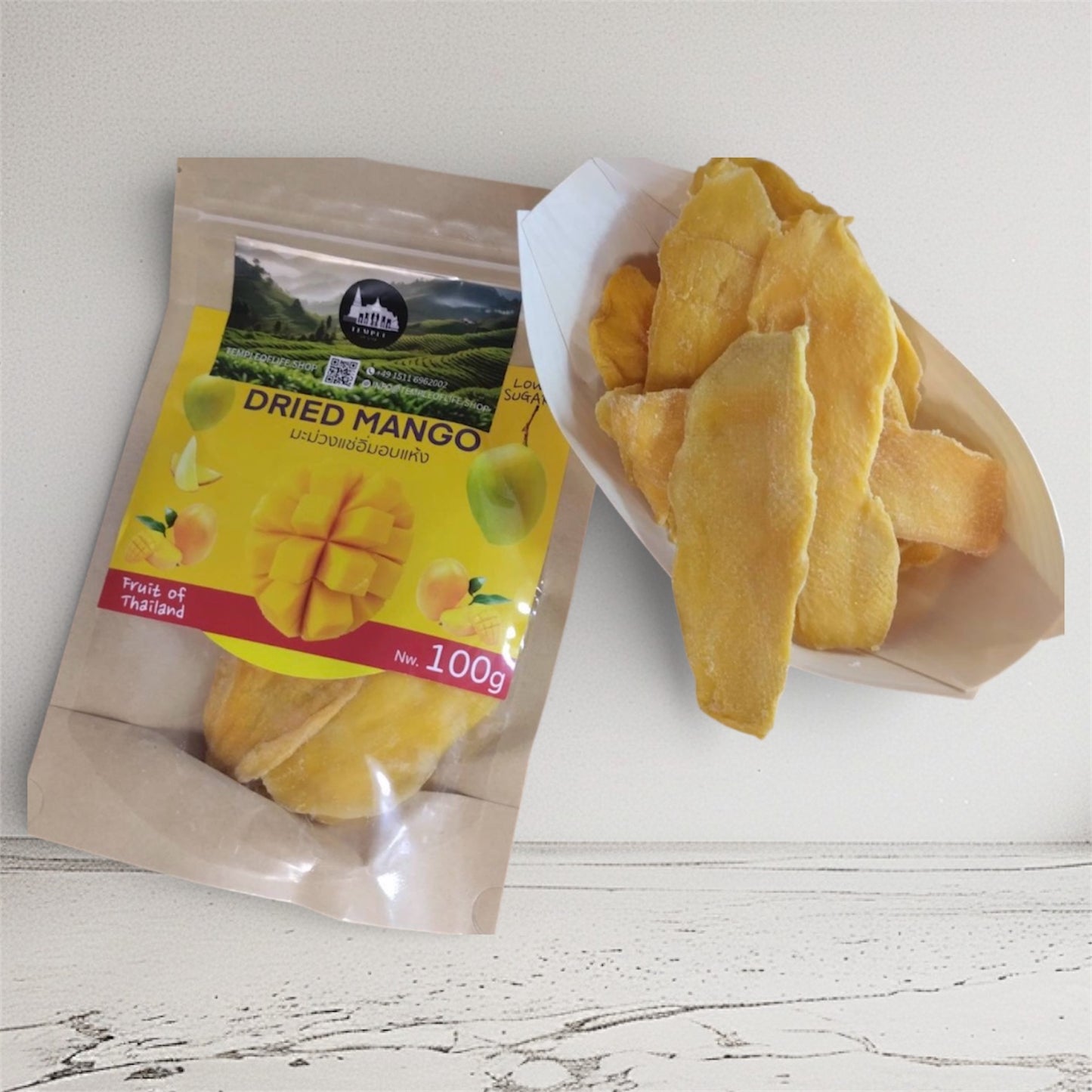 Dried mango strips